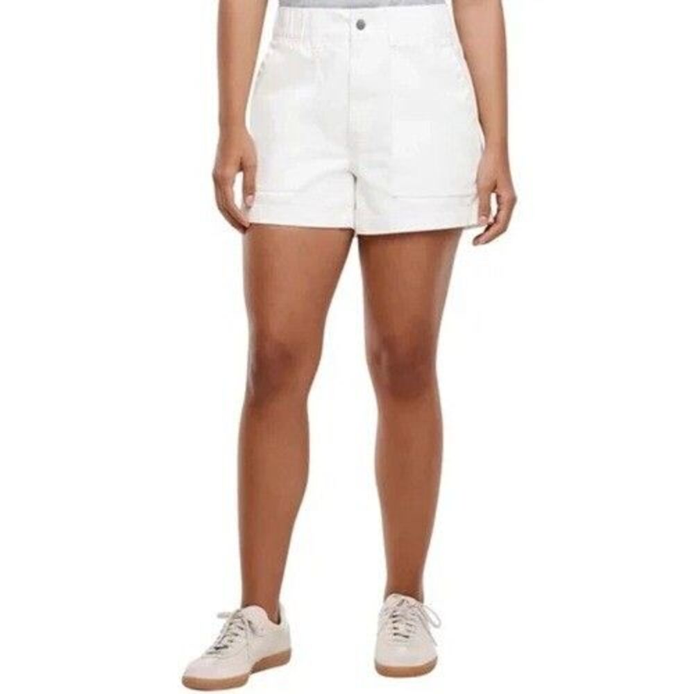 Gap Women's Twill Short XL White Elastic Band 4" Inseam NWT